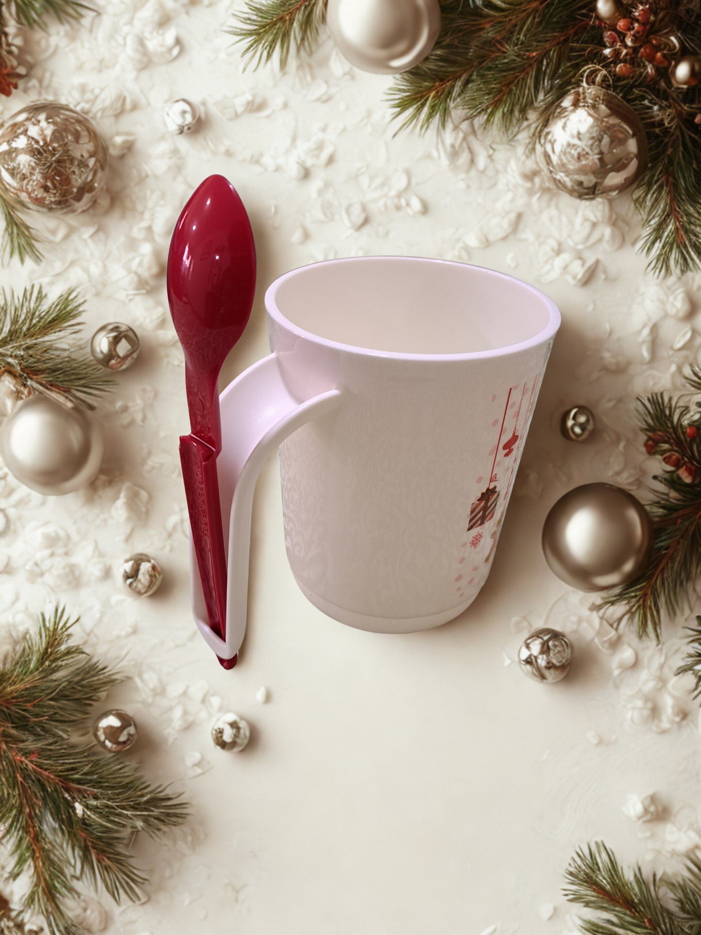 Taza Maravilla Navideña con Cuchara