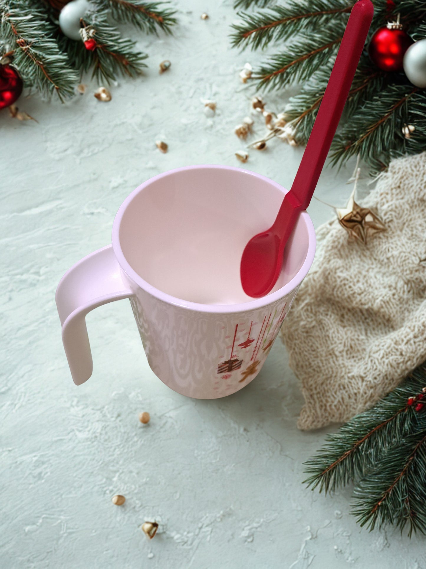 Taza Maravilla Navideña con Cuchara