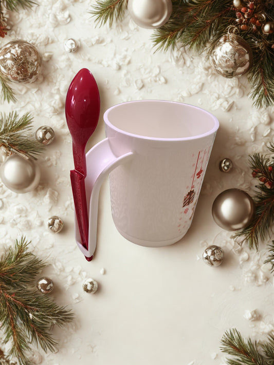 Taza Maravilla Navideña con Cuchara