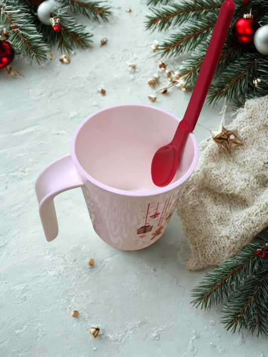 Taza Maravilla Navideña con Cuchara