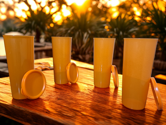 Vasos Para Refresco Naranja
